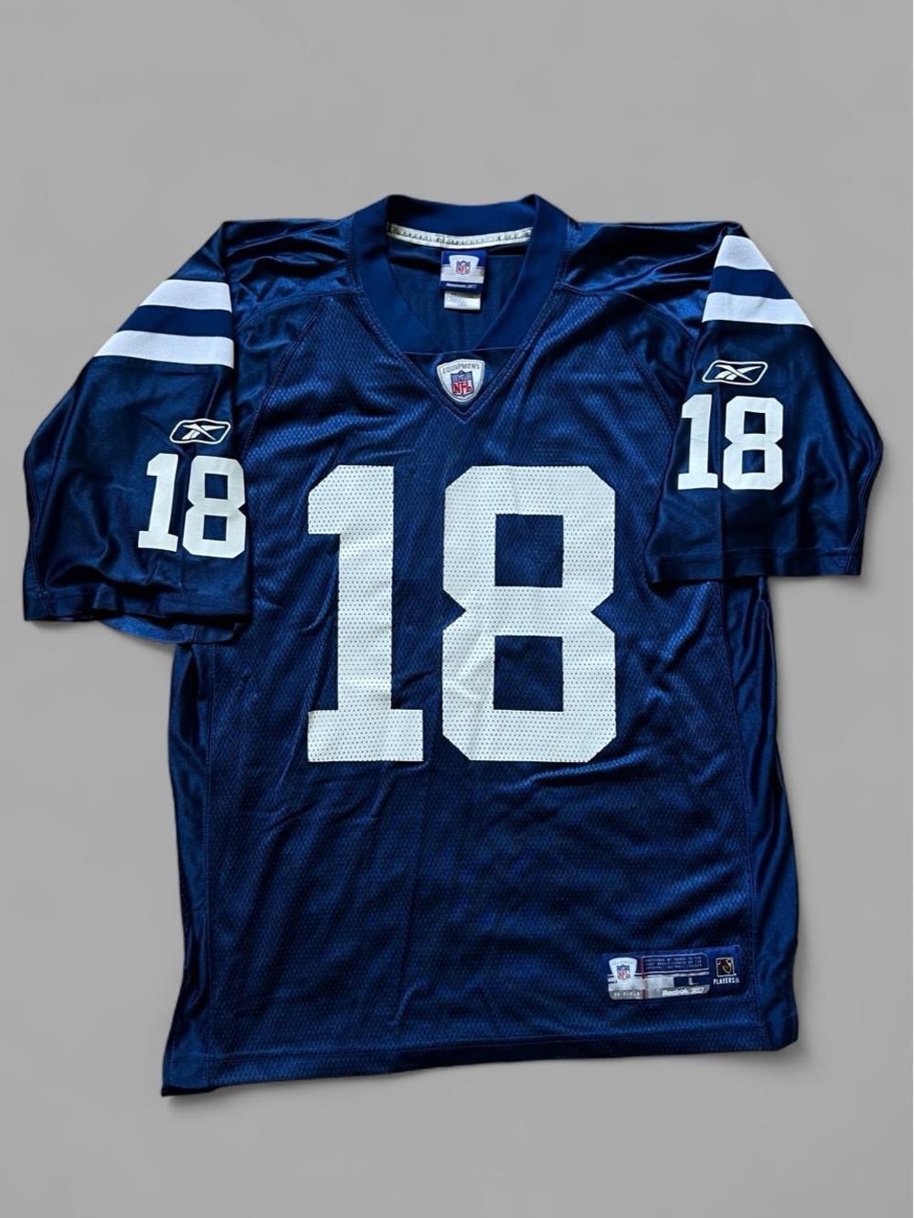 Reebok Peyton Manning Indianapolis Colts NFL Football Jersey. Size L.